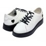 Pantofi dama casual din piele naturala - Aisha Alb GSK3032A
